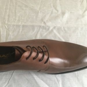 Karl Lagerfeld Paris Brown Lace Up Dress Shoes